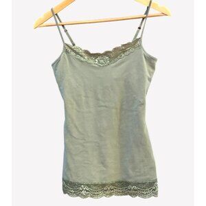 2010 Express Green Lace Sweetheart Neckline Small Adjustable Straps Y2K Style